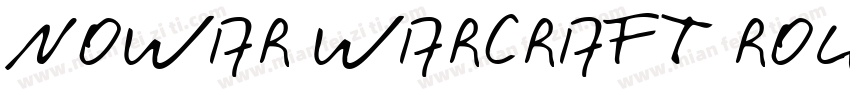 NOWAR WARCRAFT ROUNDER字体转换